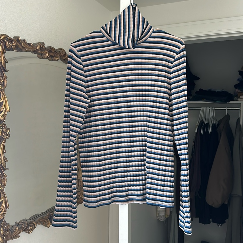 Madewell Striped Turtleneck Women’s Top